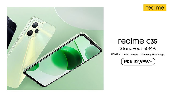 Realme C35 Launched In Pakistan 50MP Camera And 5 000mAh Battery With