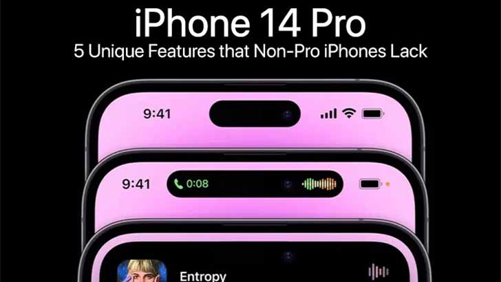 5 Unique Apple iPhone 14 Pro Features that non-Pro models Lack ...