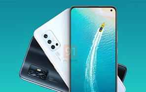 Another Vivo V17 Spotted with a different design, L-shaped Camera and a Punch-hole Display 