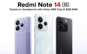 Xiaomi Redmi Note 14 4G Tested on Geekbench with Helio G99 Chip and 8GB RAM