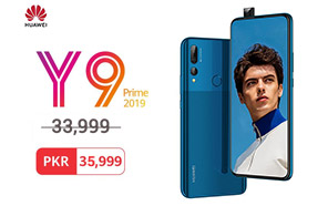 Huawei Y9 Prime 2019 is PKR 35,999 from now on 