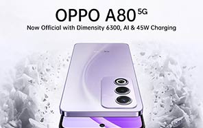 Oppo A80 is Now Official with Dimensity 6300, AI Features, and 45W Charging