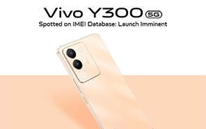 Vivo Y300 5G Spotted for the First Time on IMEI Database; Unveiling Soon  