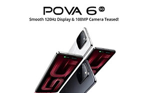 Tecno Pova 6 5G Official Teaser Shows 108MP Camera & Smooth 120Hz Display 