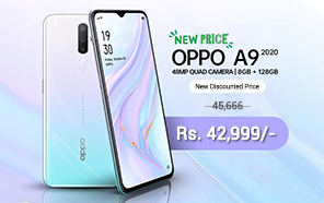 Oppo A9 2020 Gets a Price Cut in Pakistan, Now Retailing at 42,999 rupees. 