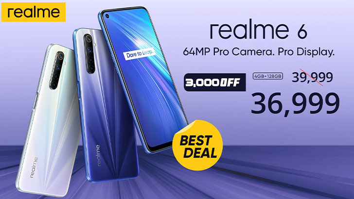 Realme 6 Gets a Price Slash in Pakistan; Get up to Rs. 3,000 Off Now