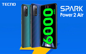 Tecno Spark Power 2 Air Unveiled with a Humongous 7.0 inch Screen and a Massive 6,000 mAh Battery 