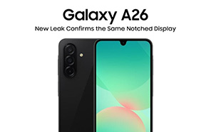 Samsung Galaxy A26 Keeps the Notched Display Alive, Leaked Renders Confirm 