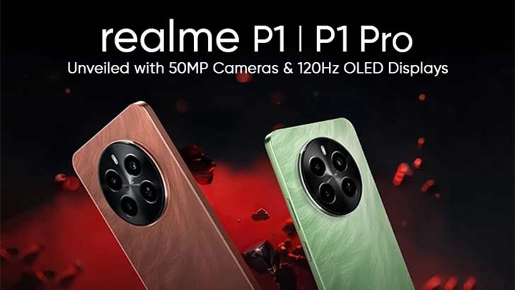 Realme P1 Series Unveiled; 120Hz OLEDs, 50MP Cameras, and 45W Fast ...