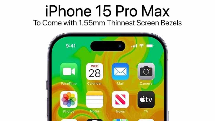 Apple's iPhone 15 Pro Max might break the record for thinnest bezels