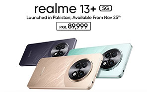 Realme 13+ 5G Goes Official in Pakistan with 120Hz OLED, Dimensity 7300 & 80W Charging 