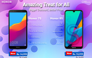 Honor 8s and 7s prices slashed by 3,000, now available at 15,999 & 14,999 respectively 