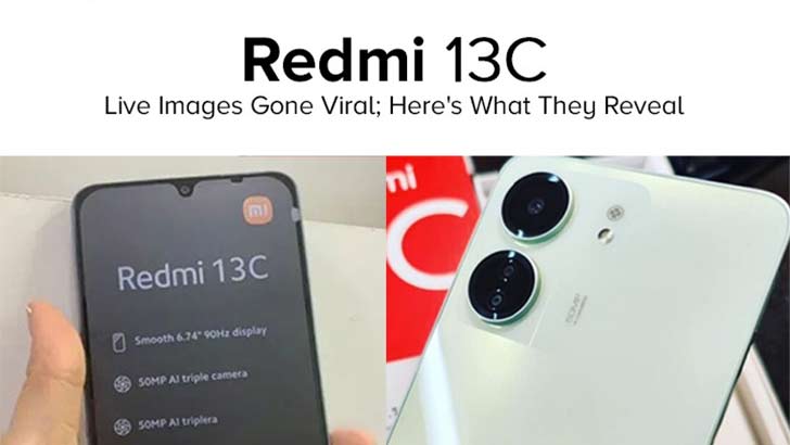 Redmi 13C design revealed in full via leaked renders