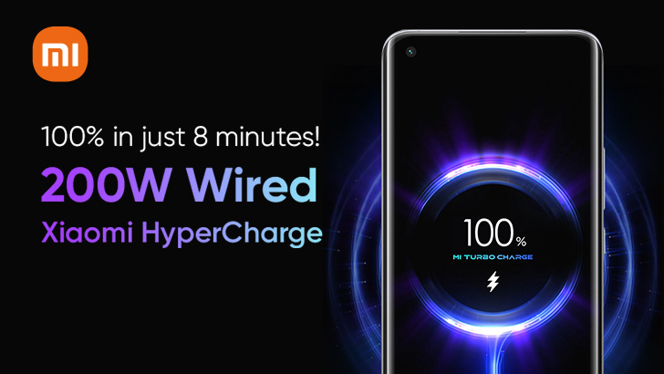 Xiaomi's New 200W HyperCharge Technology Can Fully Charge a Phone